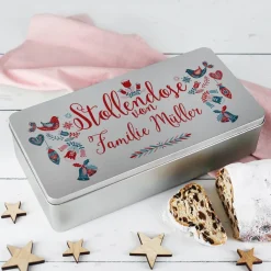 Stollendose mit persönlichem Aufdruck im skandinavischen Design