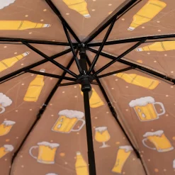 Taschen Regenschirm als Bierflasche