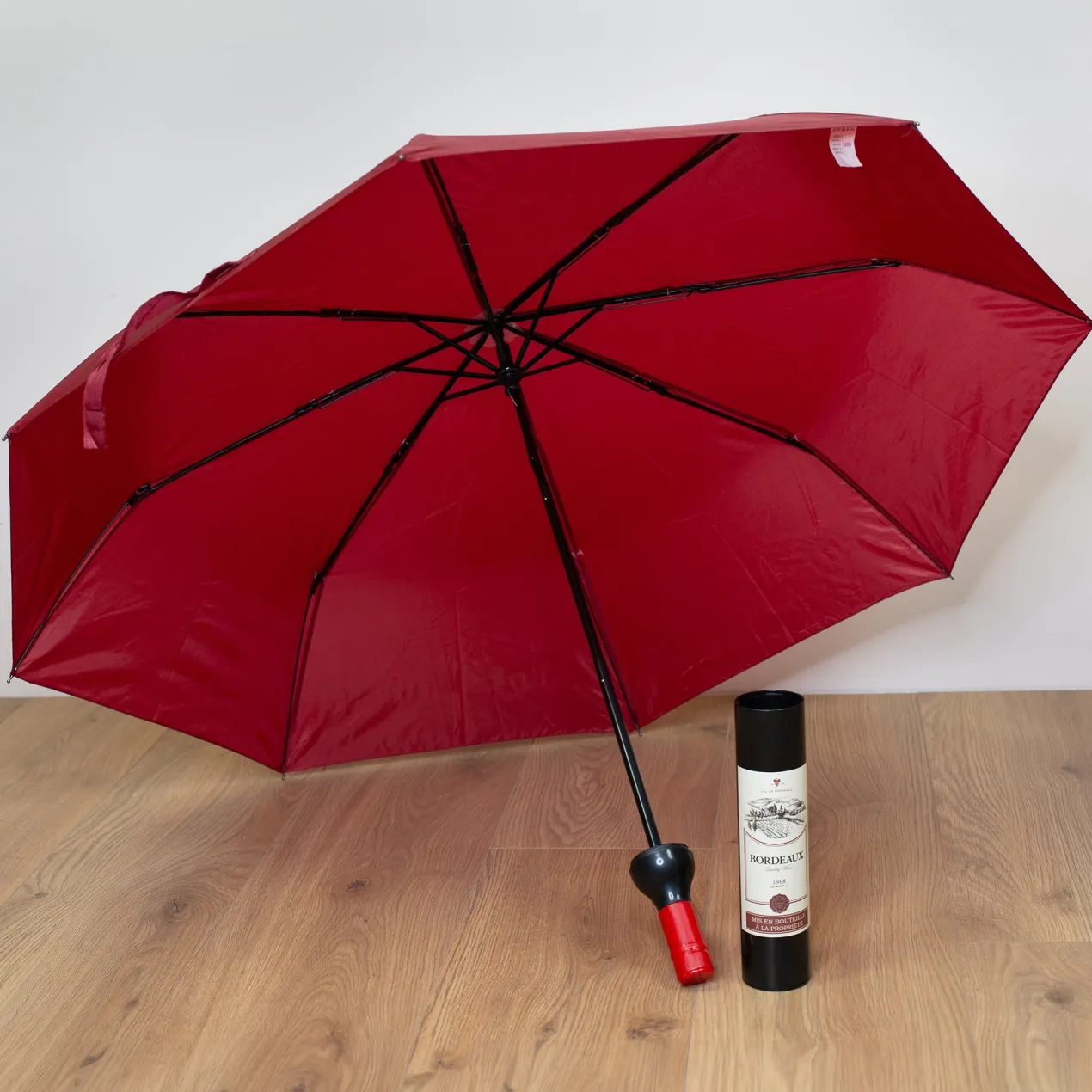 Taschen Regenschirm als Weinflasche Bordeaux