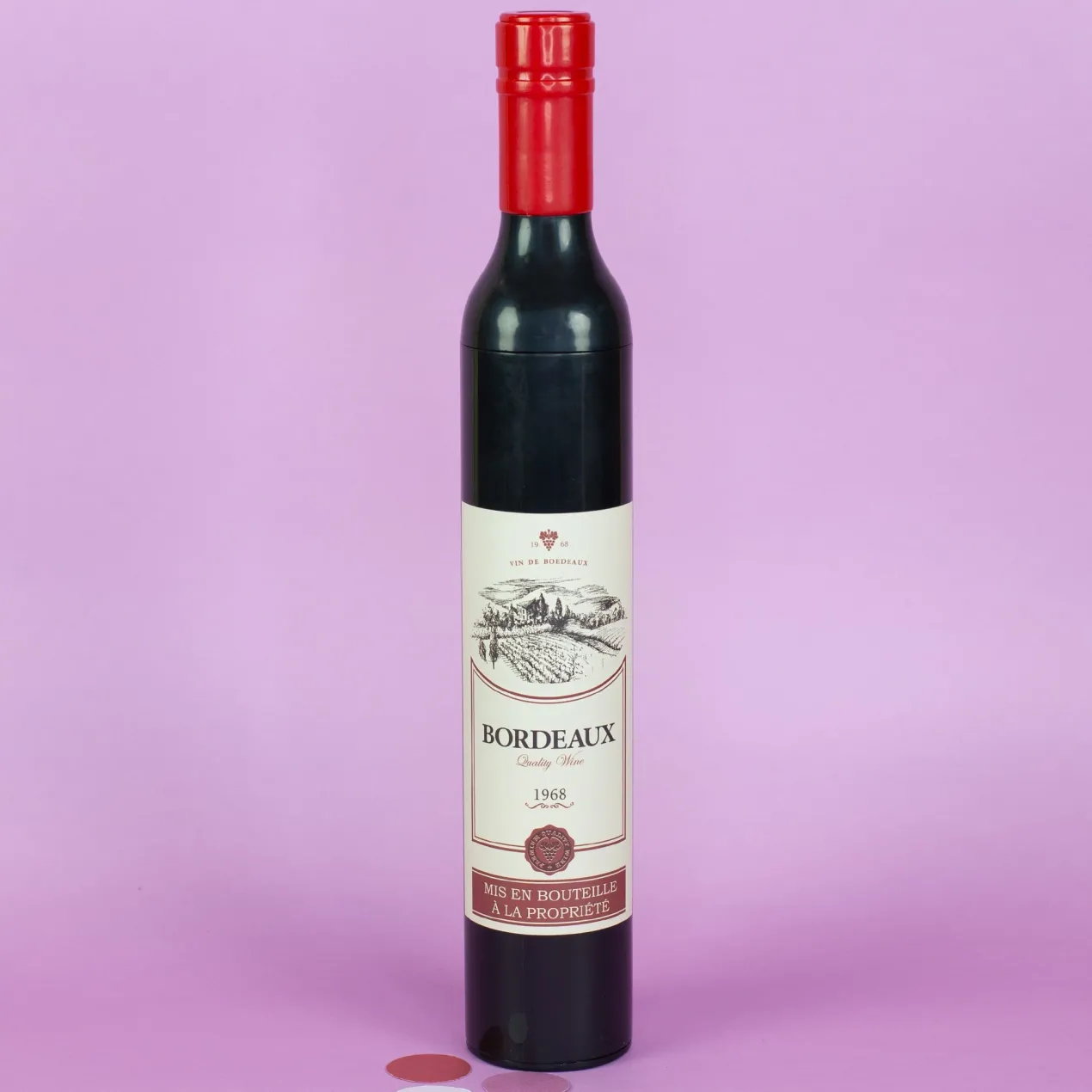 Taschen Regenschirm als Weinflasche Bordeaux