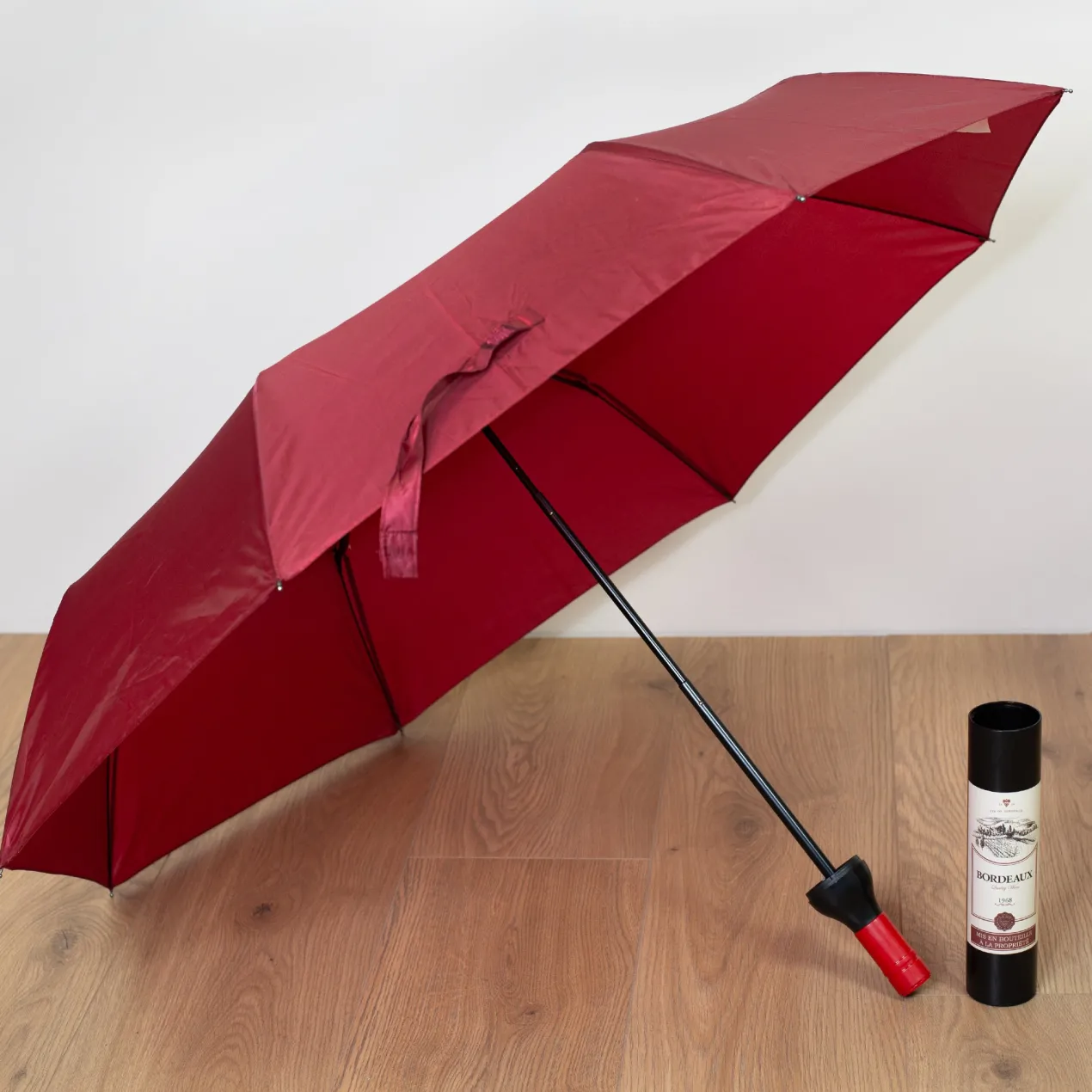 Taschen Regenschirm als Weinflasche Bordeaux