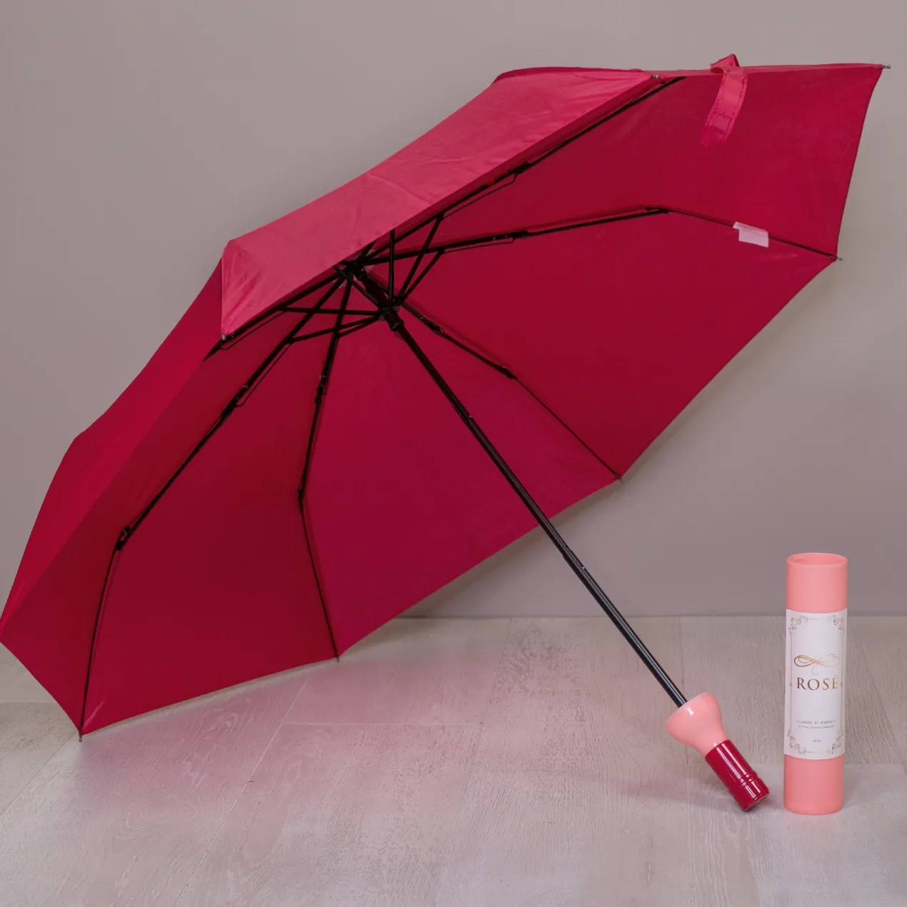Taschen Regenschirm als Weinflasche Rosé