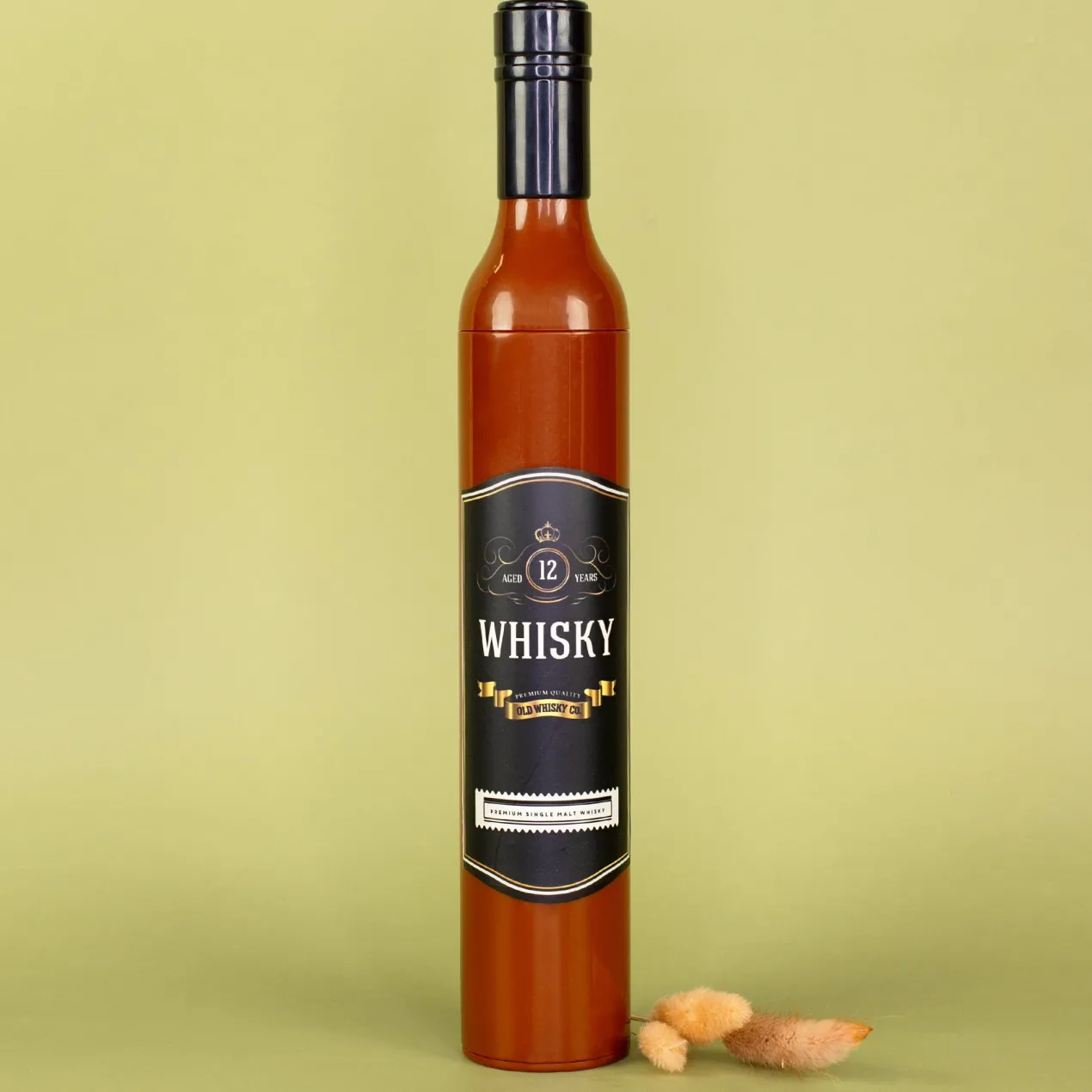 Taschen Regenschirm als Whiskyflasche