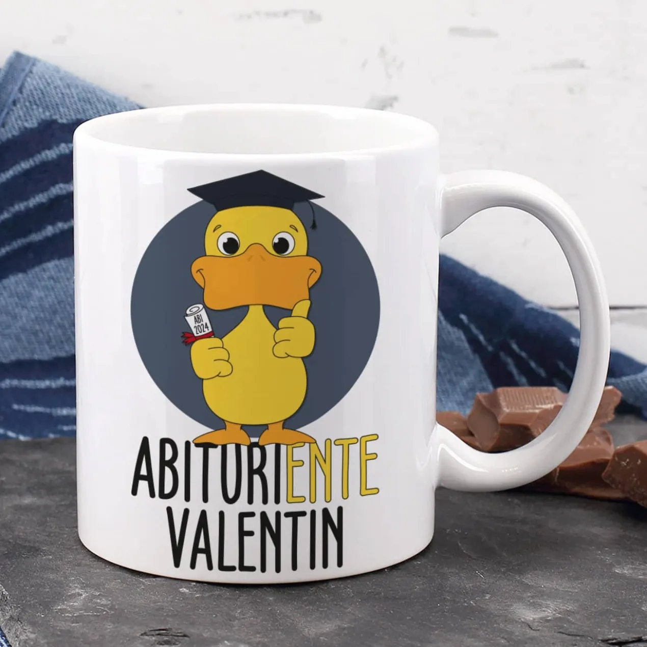 Tasse - AbituriENTE mit Abschlussjahr und Name