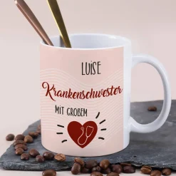Tasse als Dankeschön für eine Krankenschwester mit großem Herz