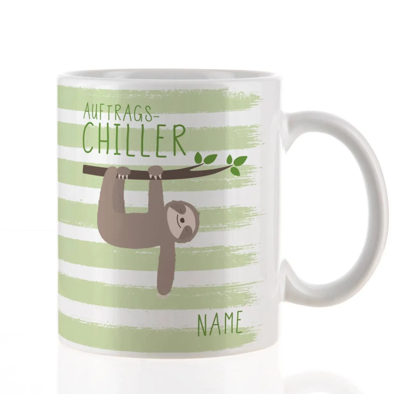 Tasse "Auftragschiller" mit Name