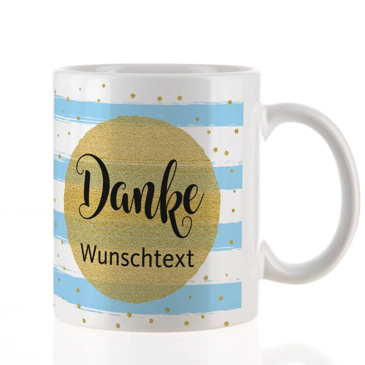 Tasse - Danke - optional mit Lindt Herzen gefüllt