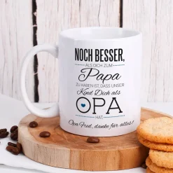 Tasse für den besten Opa mit Spruch und Wunschtext