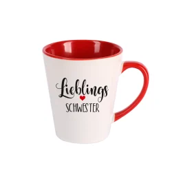 Tasse für den Lieblingsmenschen mit Wunschtext und Herz