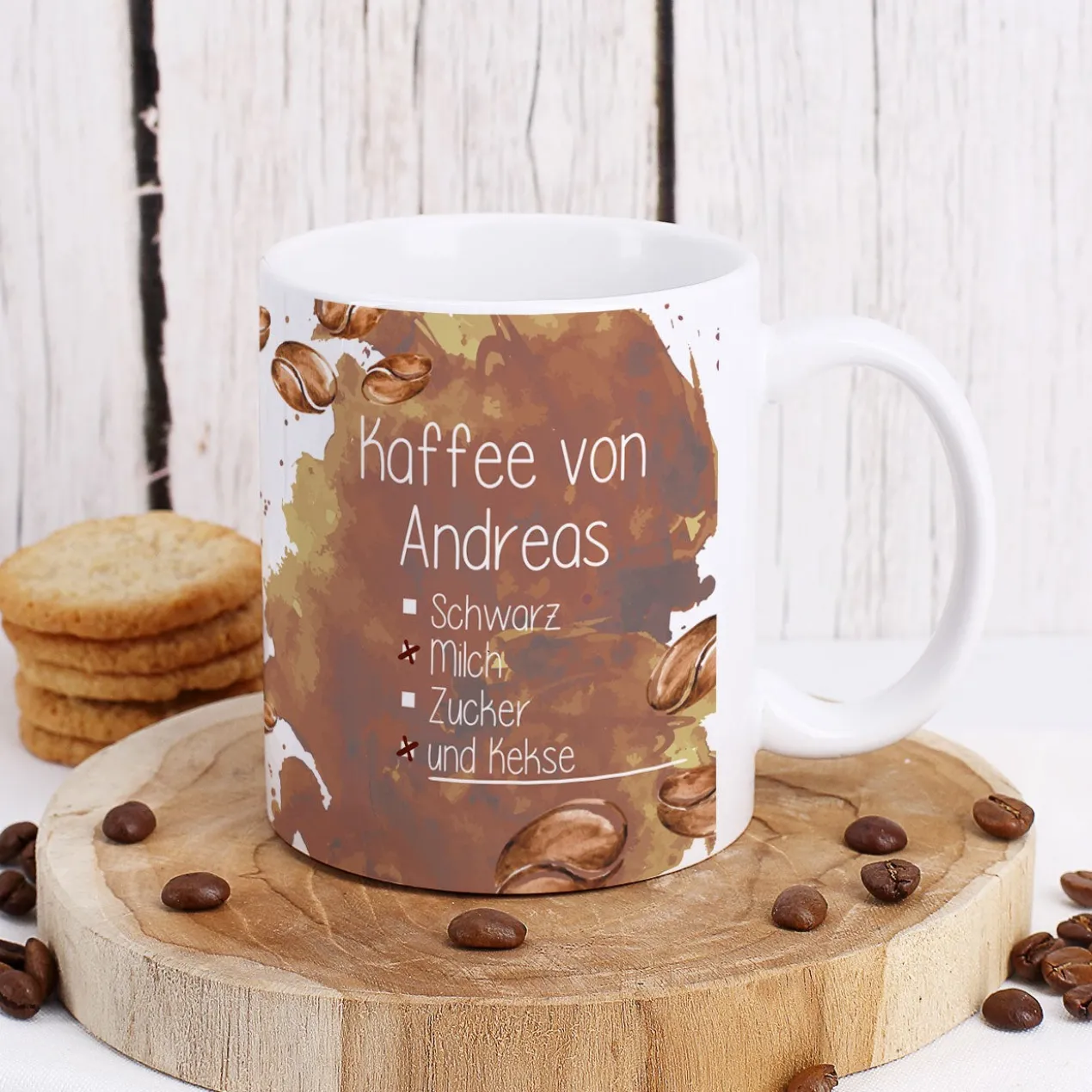 Tasse für Ihren Wunschkaffee - Kaffee schwarz, mit Milch oder Zucker