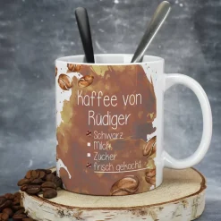 Tasse für Ihren Wunschkaffee - Kaffee schwarz, mit Milch oder Zucker