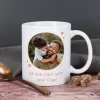 Tasse für Papa zum Vatertag mit Foto & Wunschtext personalisiert | Bär Motiv - du bist unentbärlich