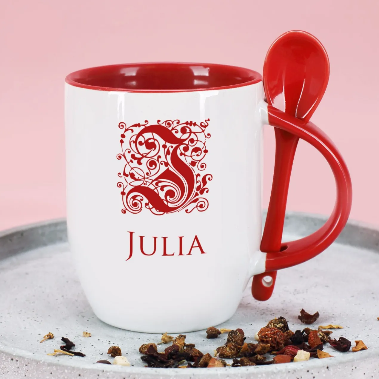 Tasse mit Monogramm