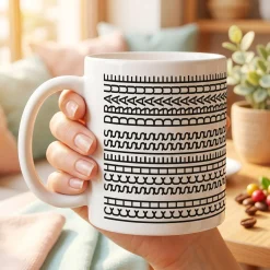 Tasse mit versteckter Botschaft 'Ich scheiss drauf' | Kaffeetasse als lustiges Geschenk