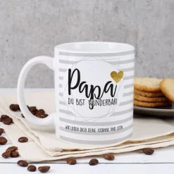 Tasse zum Vatertag - Papa du bist wunderbar!