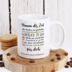 Tasse zur Rente - Nimm dir Zeit - mit Wunschtext