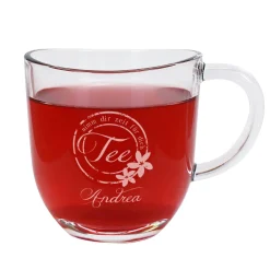 Teeglas - Nimm dir Zeit für dich - mit Name