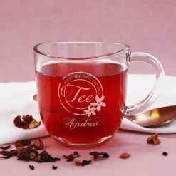 Teeglas - Nimm dir Zeit für dich - mit Name