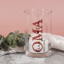 Teelichthalter OMA mit Wunschtext und Jahr