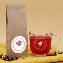 Tee Set - Nach einer Tasse Tee sieht die Welt schon ganz anders aus - mit Name