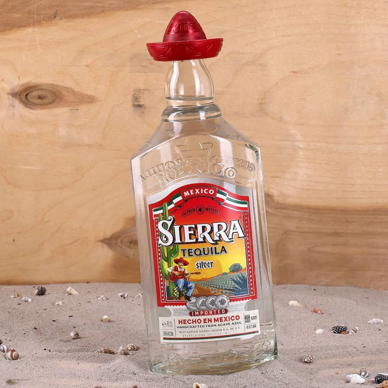 Tequila-Set "Birthday Fiesta" mit vier Shotgläsern, Sierra Tequila und Geschenkkiste
