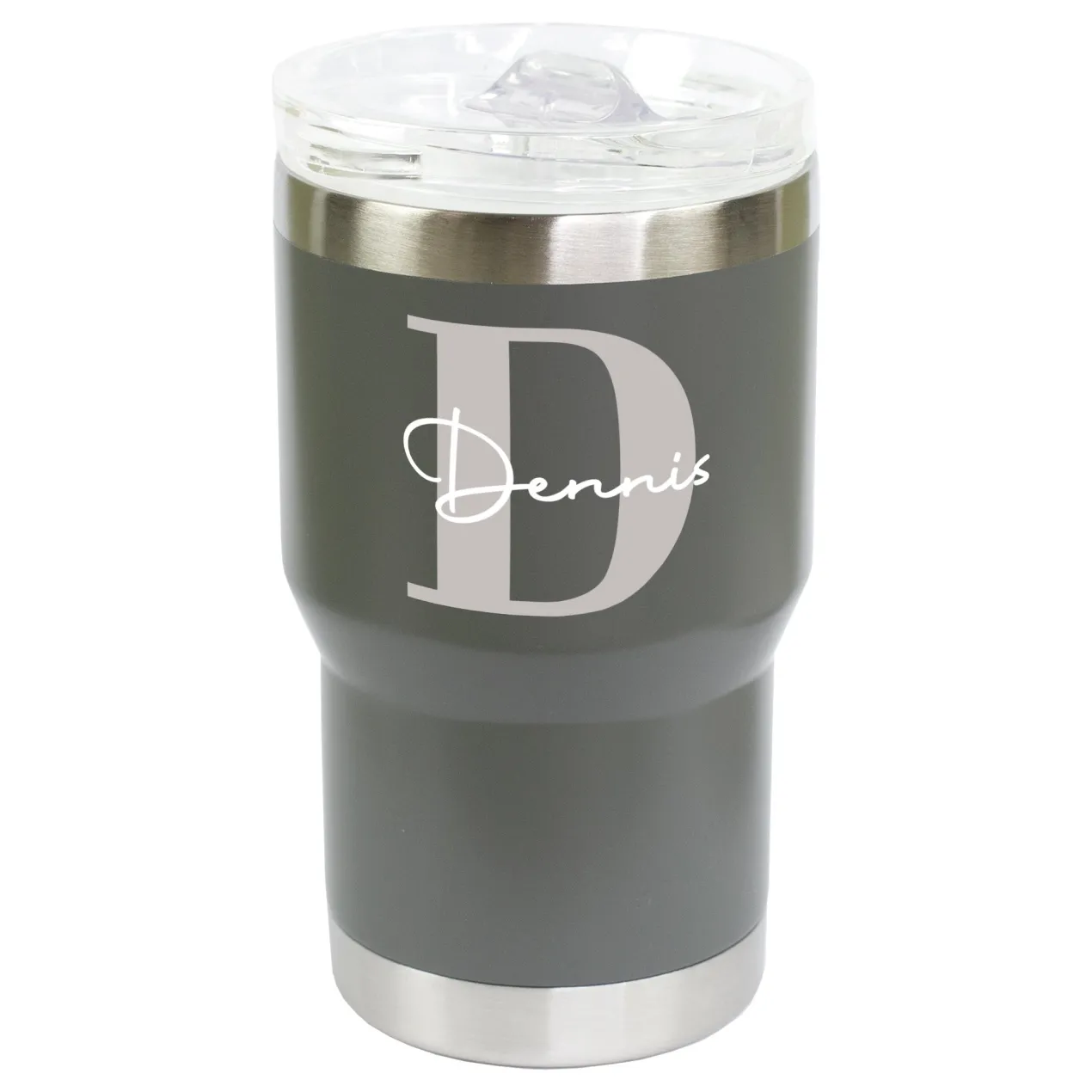 Thermobecher personalisiert mit Initiale & Name | Coffee to Go Becher aus Edelstahl & Keramik