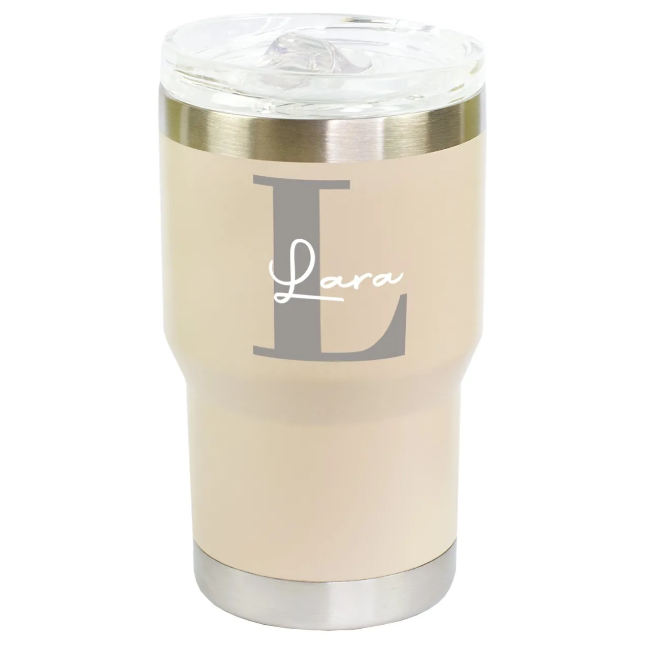 Thermobecher personalisiert mit Initiale & Name | Coffee to Go Becher aus Edelstahl & Keramik