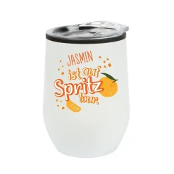 Thermobecher 'Spritztour' personalisiert mit Name | Geschenk für Freundinnen & JGA mit Farbauswahl
