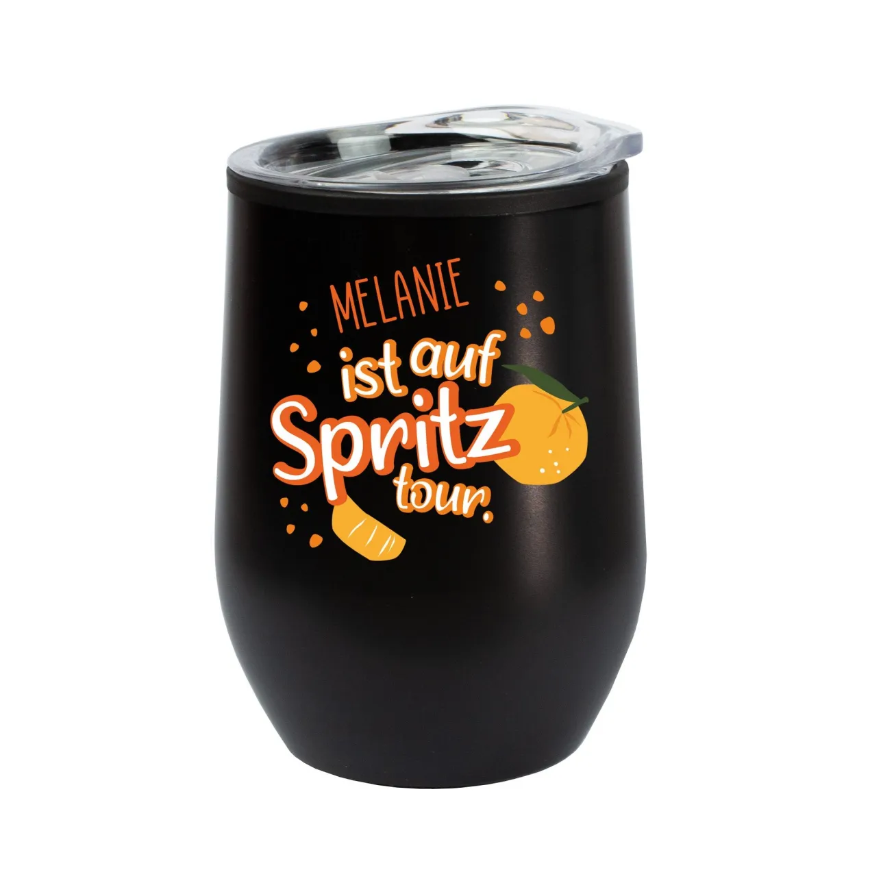 Thermobecher 'Spritztour' personalisiert mit Name | Geschenk für Freundinnen & JGA mit Farbauswahl