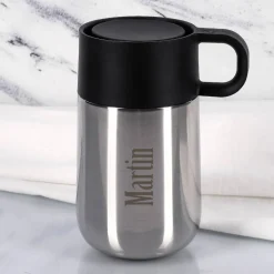 Thermobecher von WMF mit Namensgravur in Edelstahl