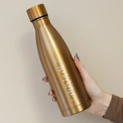 Thermosflasche in schwarz oder kupfer mit Namensgravur