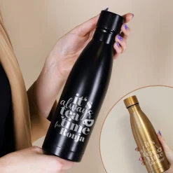 Thermosflasche - it's always tea time for - mit Namensgravur