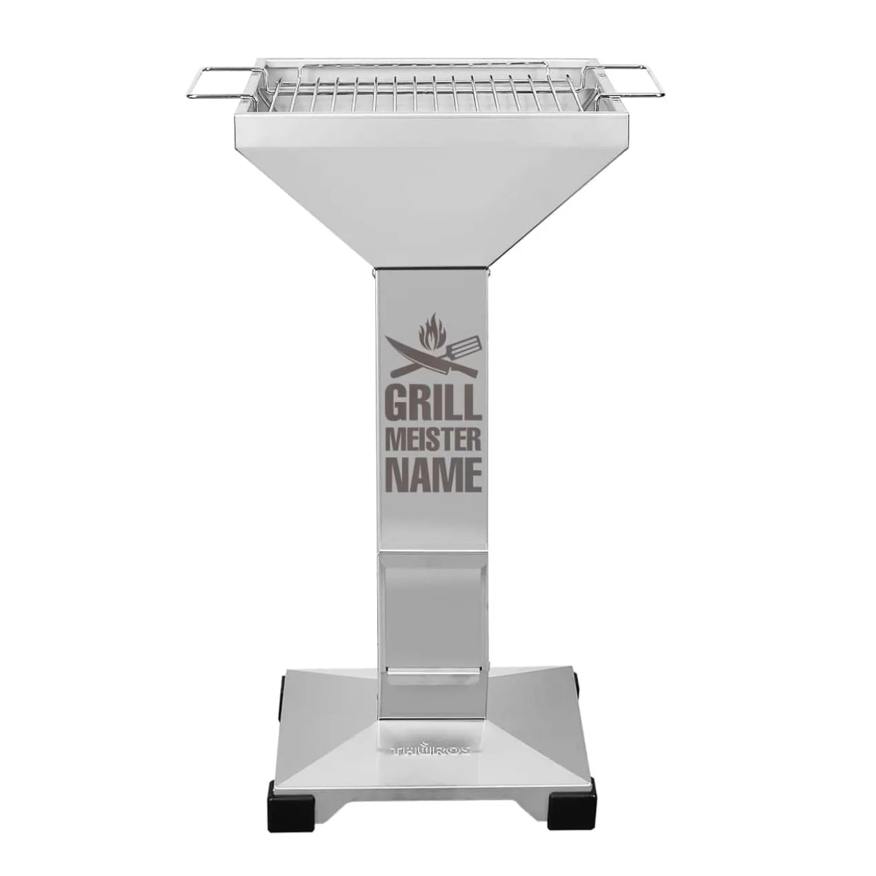 Thüros T2 Edelstahl Kaminzuggrill für Grillmeister mit persönlicher Gravur