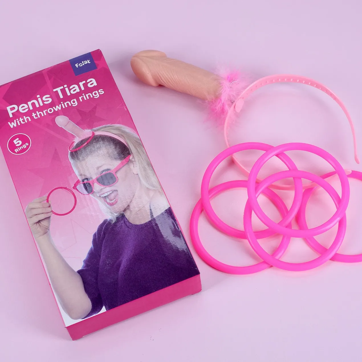 Tiara Penis mit Ringen