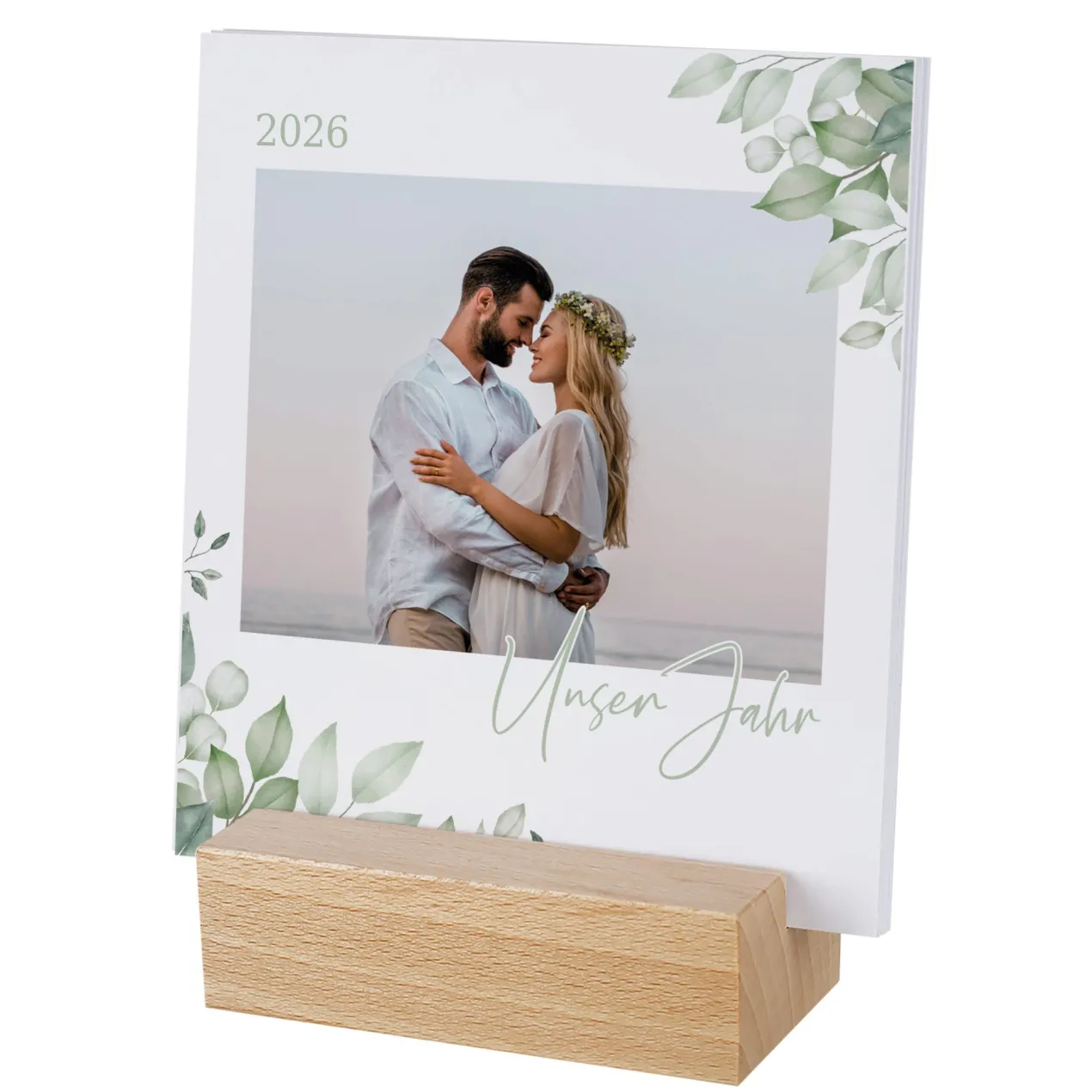Tischkalender - Eukalyptus - mit Ihren Wunschfotos bedruckt