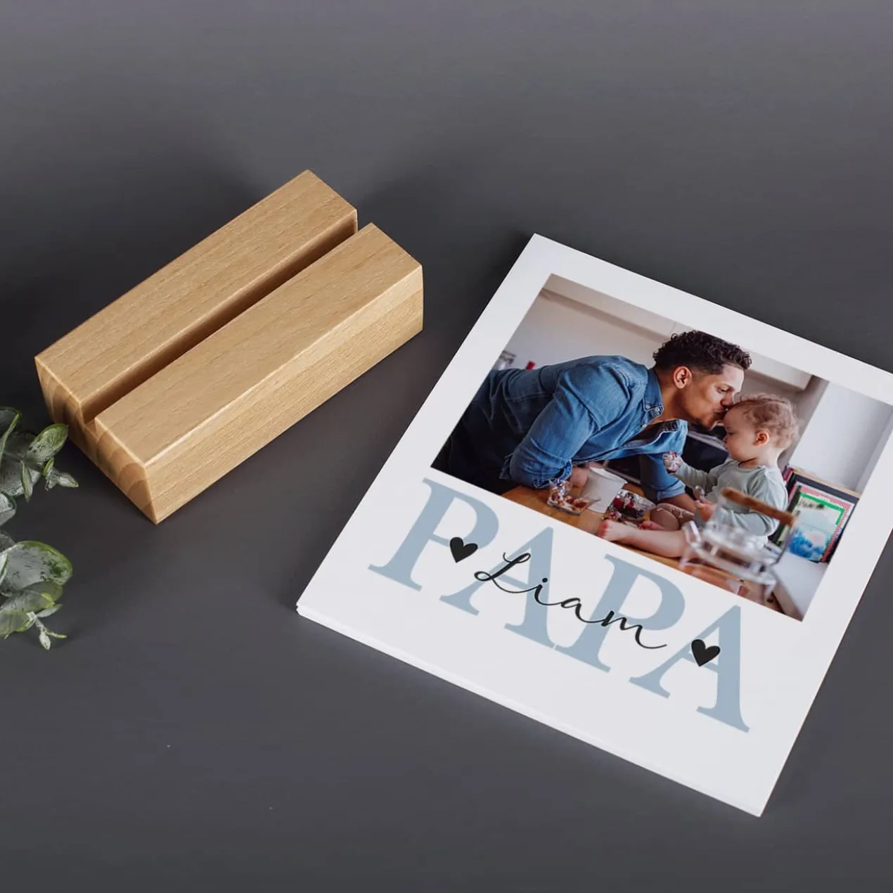 Tischkalender 2026 - für den besten Papa mit Ihren Wunschfotos bedruckt