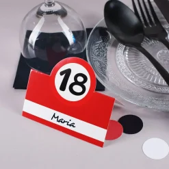 Tischkarten zum 18. Geburtstag