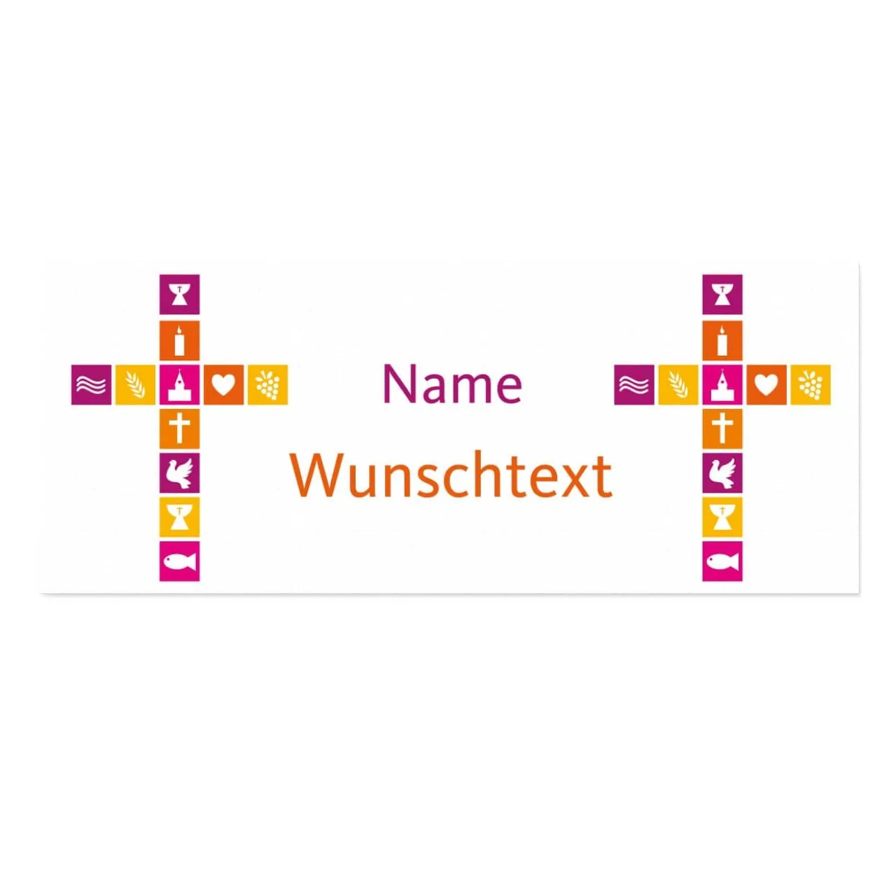 Tischläufer zur Kommunion, Konfirmation oder Taufe - in zwei Längen
