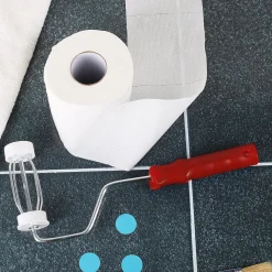 Toilettenpapier-Halter Malerrolle in Rot