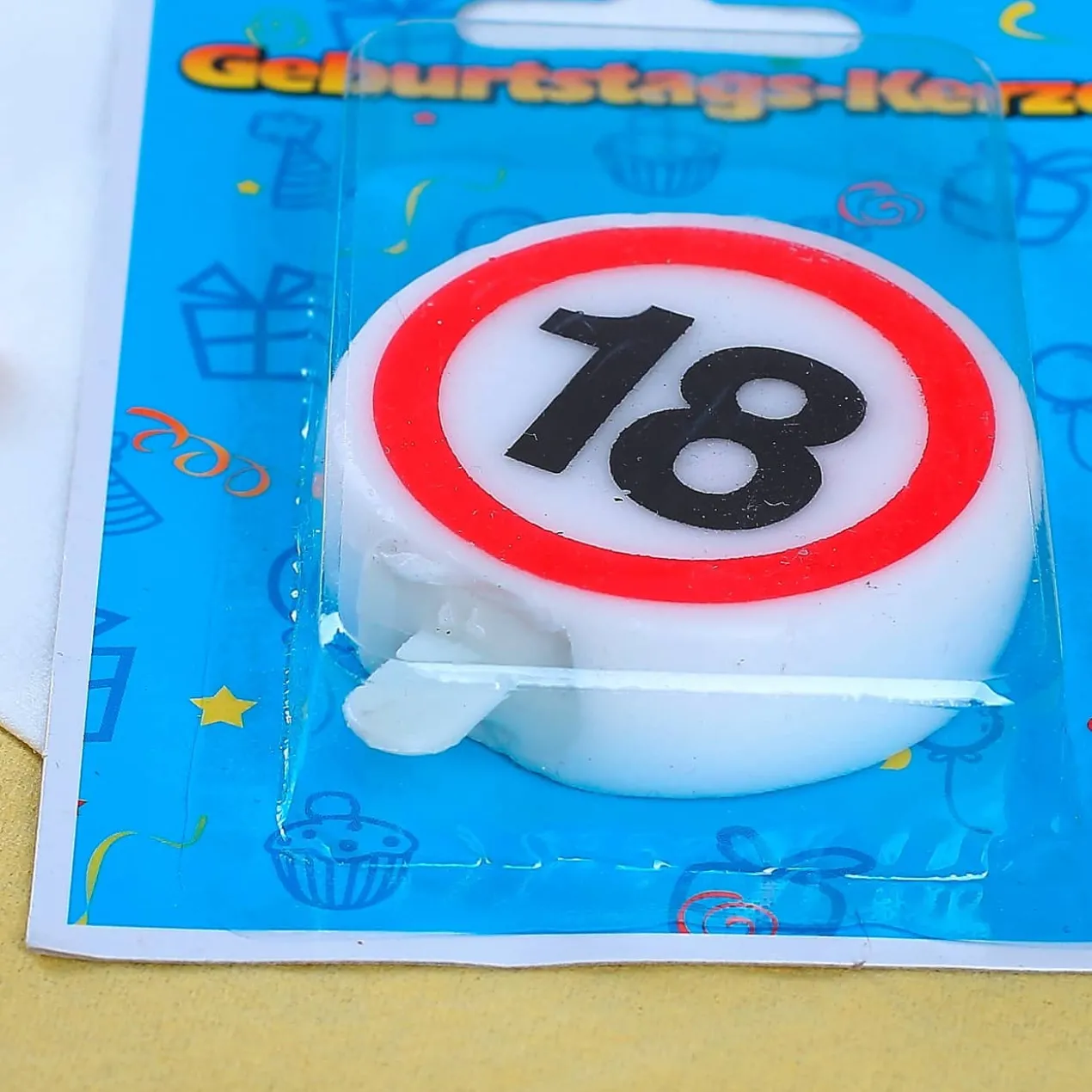 Tortenkerze zum 18. Geburtstag