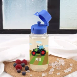Traktor- Trinkflasche mit Name 0,4 L