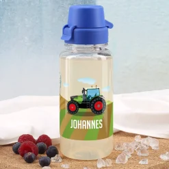 Traktor- Trinkflasche mit Name 0,4 L