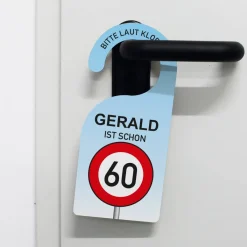 Türhänger zum Geburtstag mit Verkehrszeichen