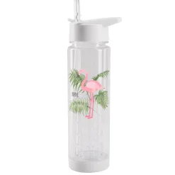 Trinkflasche Flamingo mit Fruchteinsatz