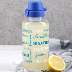 Trinkflasche mit Name in verschiedenen Farben und Schriftarten, 0,7 L
