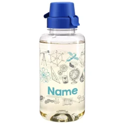 Trinkflasche mit Name und wissenschaftlichen Piktogrammen 0,7 L