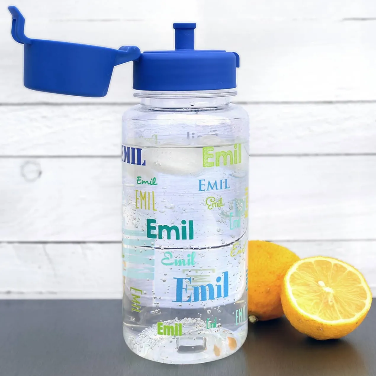 Trinkflasche zur Einschulung mit Name in verschiedenen Schriftarten 0,4 L
