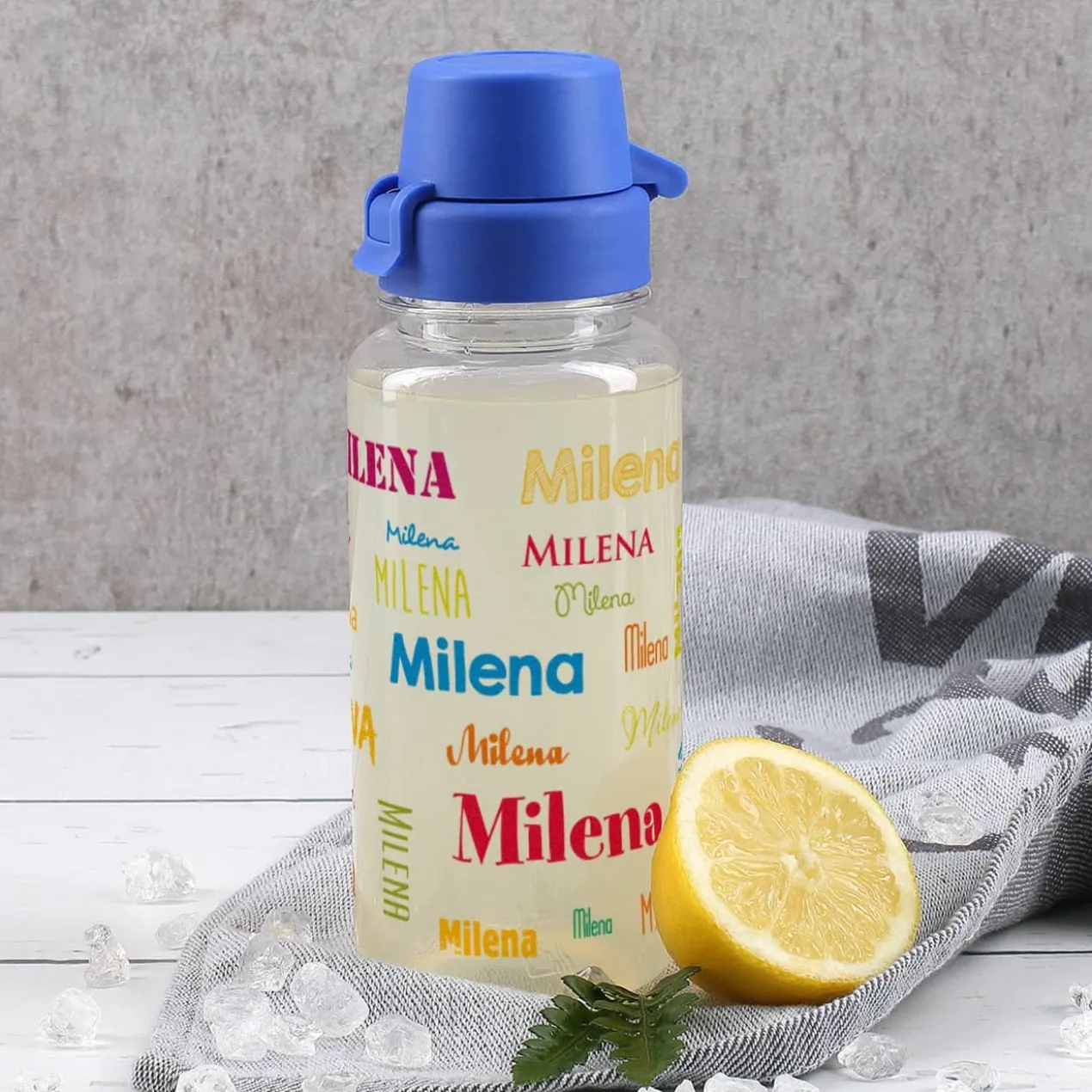 Trinkflasche zur Einschulung mit Name in verschiedenen Schriftarten 0,4 L
