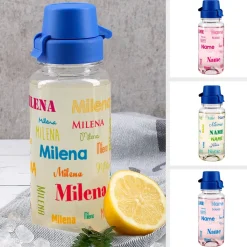 Trinkflasche zur Einschulung mit Name in verschiedenen Schriftarten 0,4 L