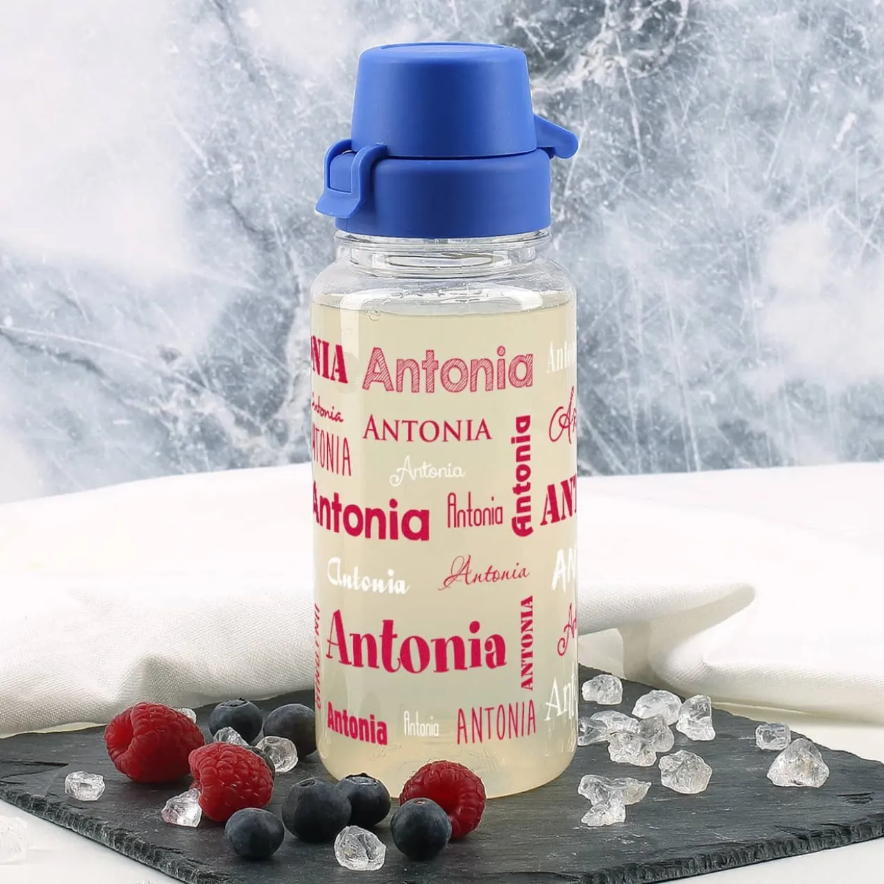 Trinkflasche zur Einschulung mit Name in verschiedenen Schriftarten 0,4 L